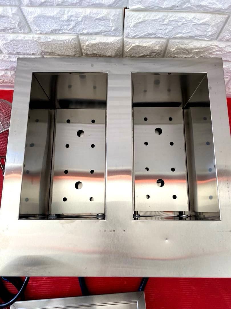 電気式ゆで麺器 多用途 うどん ラーメン てぼ 麺湯切り