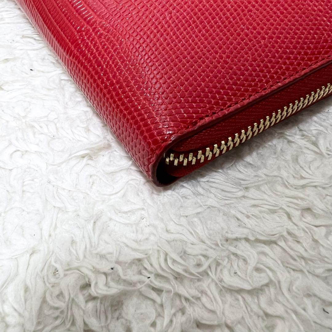 美品 ドルチェアンドガッパーナ 長財布 スタッズ DGロゴ ラウンドジップ