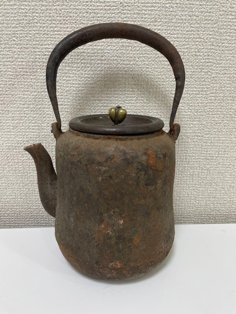【現状品】青龍堂造 鉄瓶 京鉄瓶 アンティーク 時代物 美術品