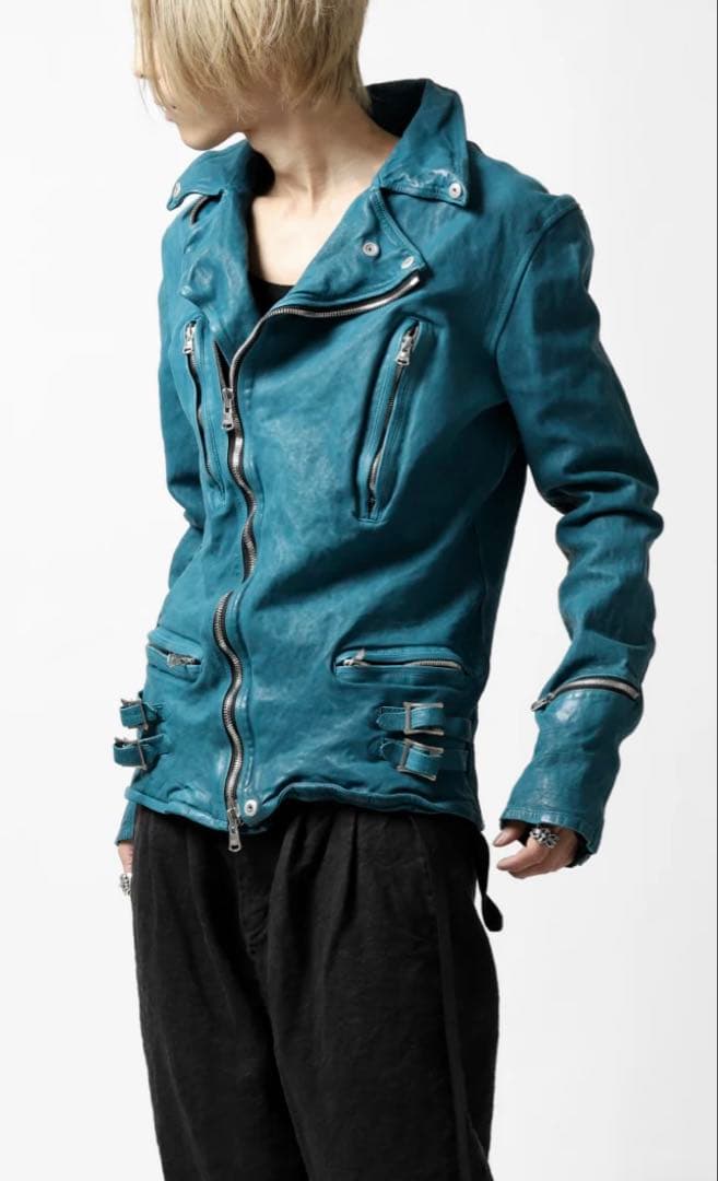 バックラッシュbacklashジャパンカーフダブルライダースLターコイズ祝日値下