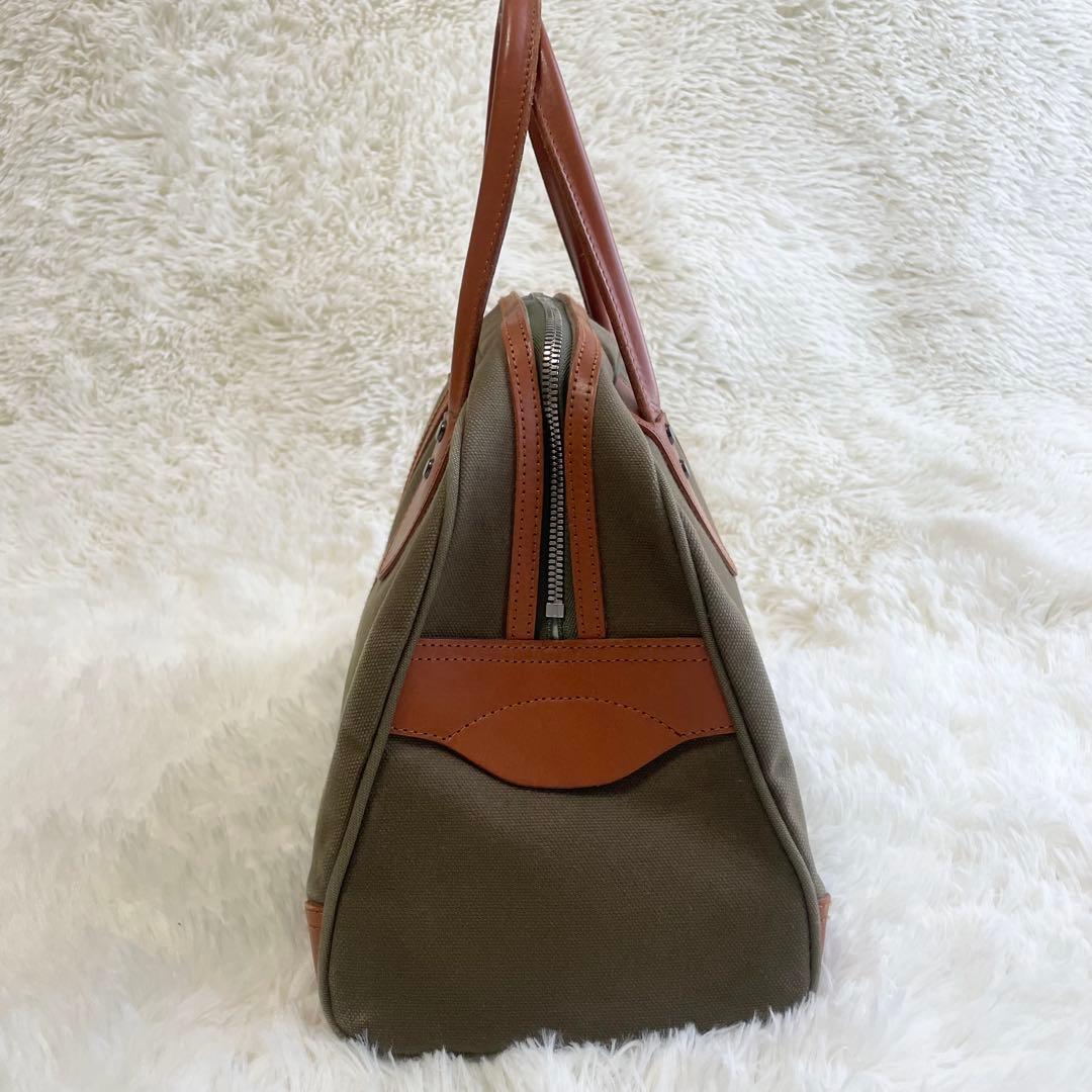 プーさん 一澤信三郎帆布 ボストンバッグ　オリーブ