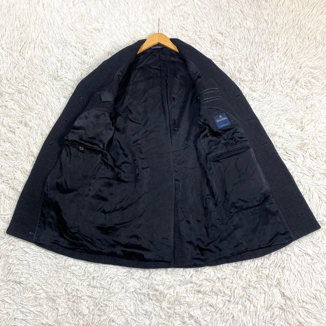 ブルックスブラザーズ✨チェスターコート グレンチェック 比翼 ダークグレー　M