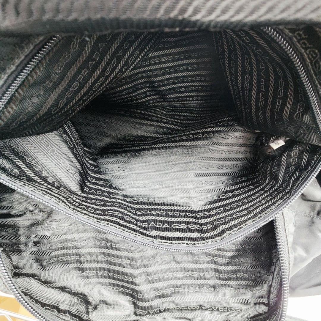 PRADA プラダ ボストンバッグ 三角ロゴ ナイロン ブラック