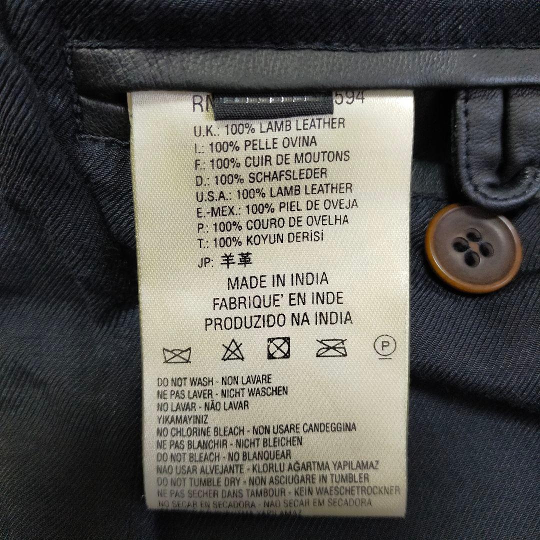 DIESEL BLACK GOLD　44　レザートラックジャケット