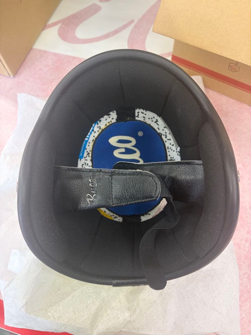 スモールブコ　Buco ジェットヘルメット 黒　サンバイザー付