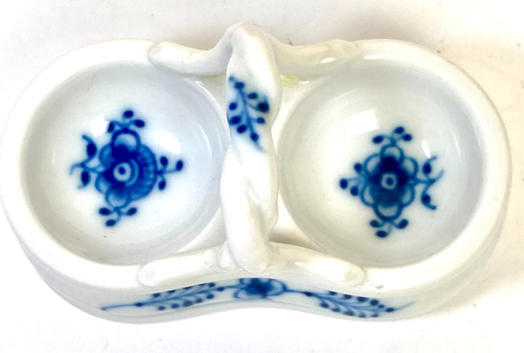 ロイヤルコペンハーゲン ブルーフルーテッド ソルトセラー ダブルソルト