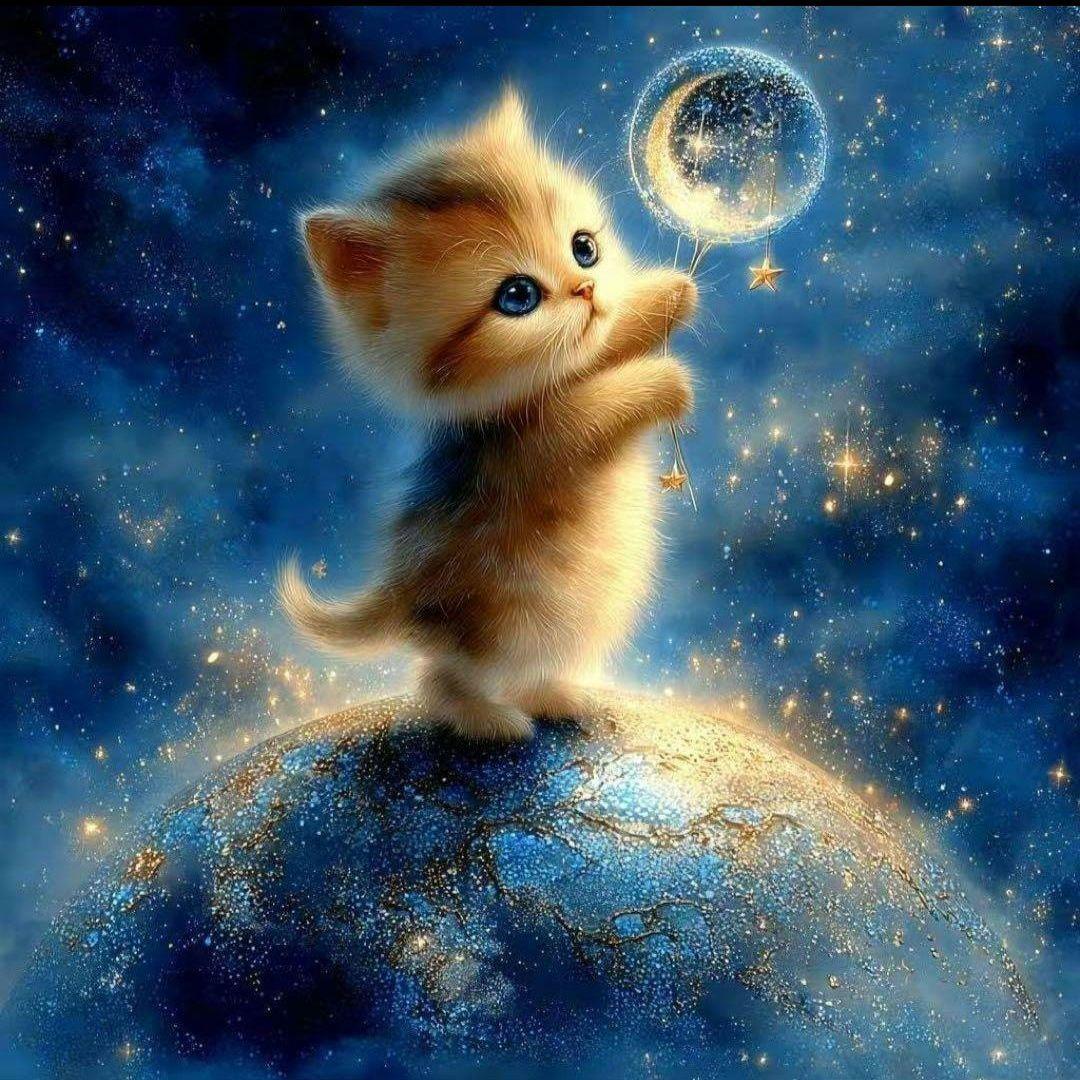 ねことばらパネル生地　ハンドメイド