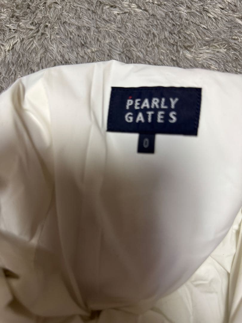 PEARLY GATES ホワイト スリムフィットパンツ