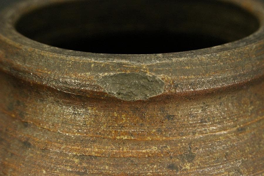 古備前 壷 波線紋 壷 古美術(ZE537)