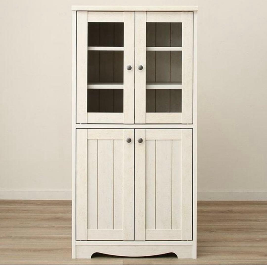 【送料込み】キャビネット(リズバレーSLM1260B) 食器棚 レンジ台 ニトリ