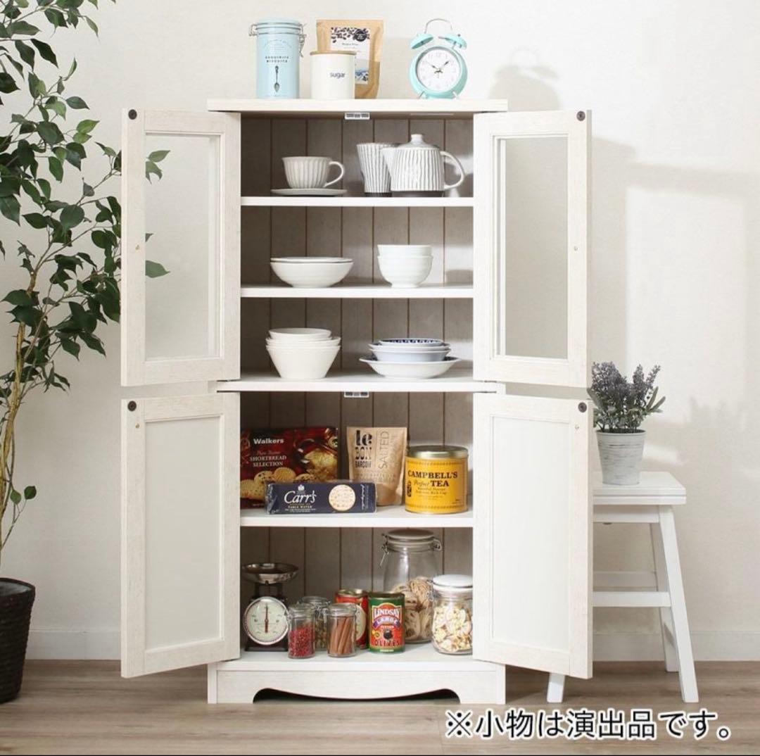 【送料込み】キャビネット(リズバレーSLM1260B) 食器棚 レンジ台 ニトリ