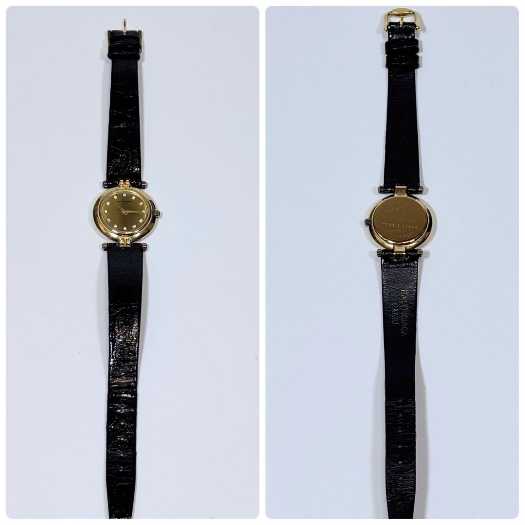 新品電池 バレンシアガ レディース腕時計 12P ダイヤ 18K GEP付属品.