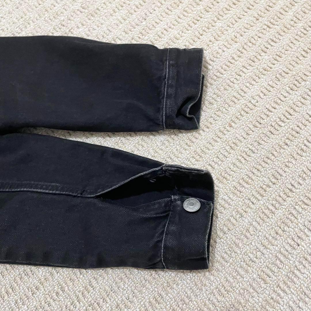 ZARA ジャンプスーツ 黒 長袖 デニム つなぎ