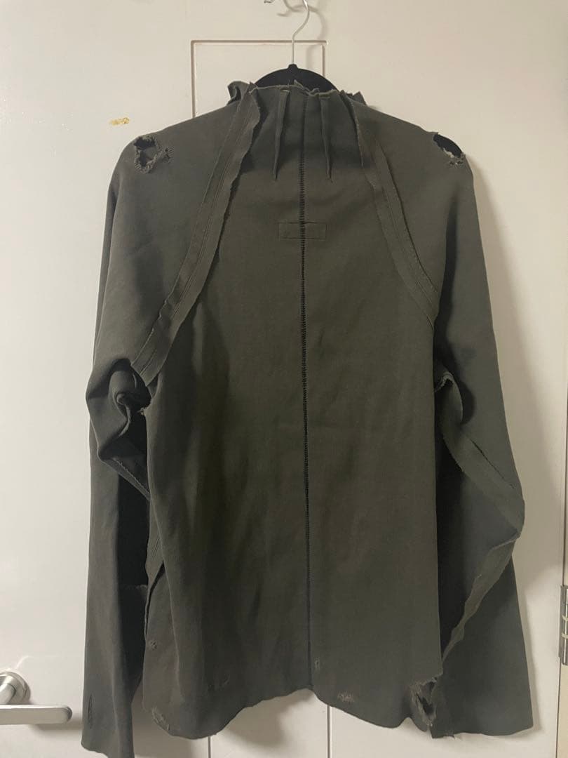 MINUS (ー) High-Neck ダメージ加工 スウェットマイナス