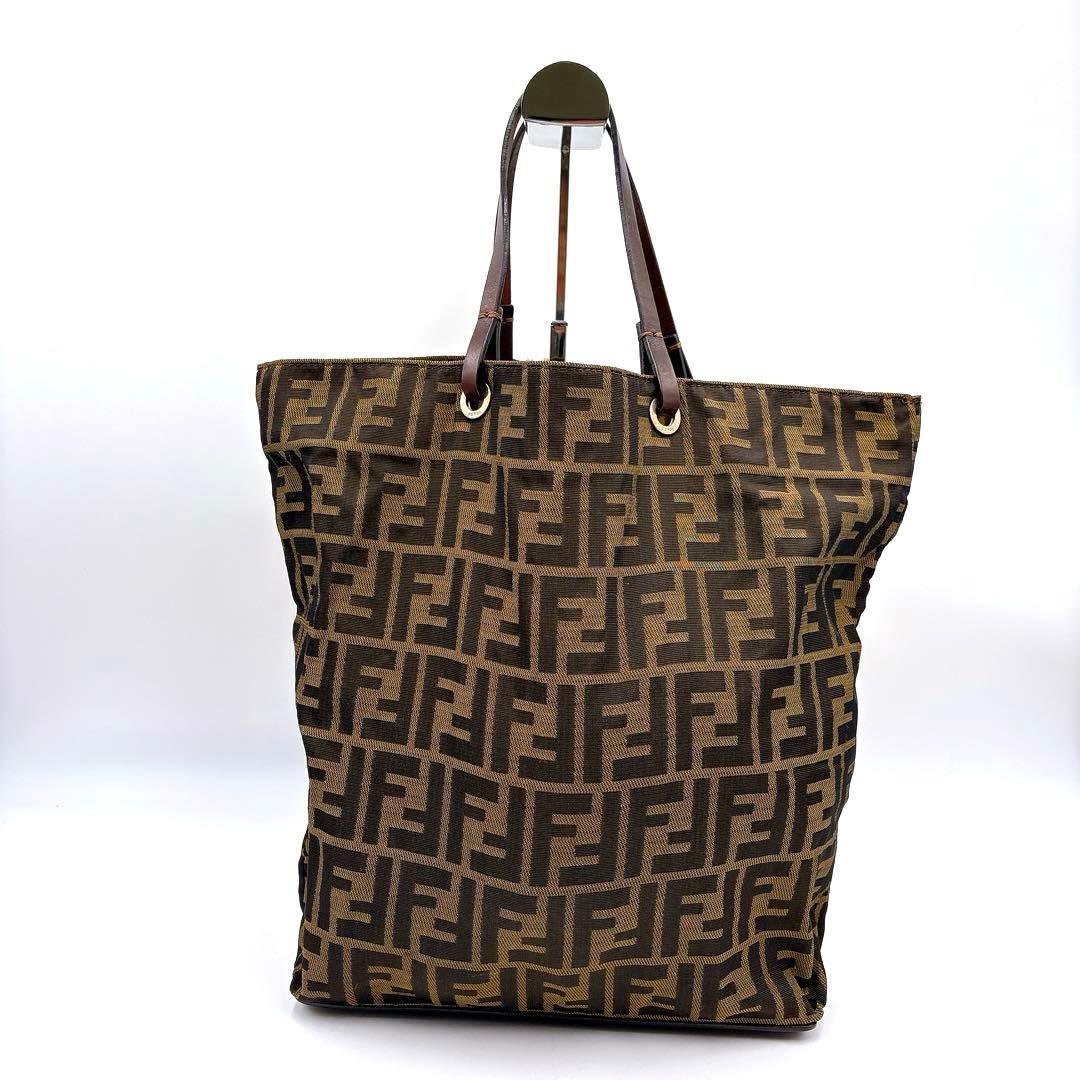 美品 FENDI フェンディ ヴィンテージ ズッカ柄 トートバッグ ミニトート
