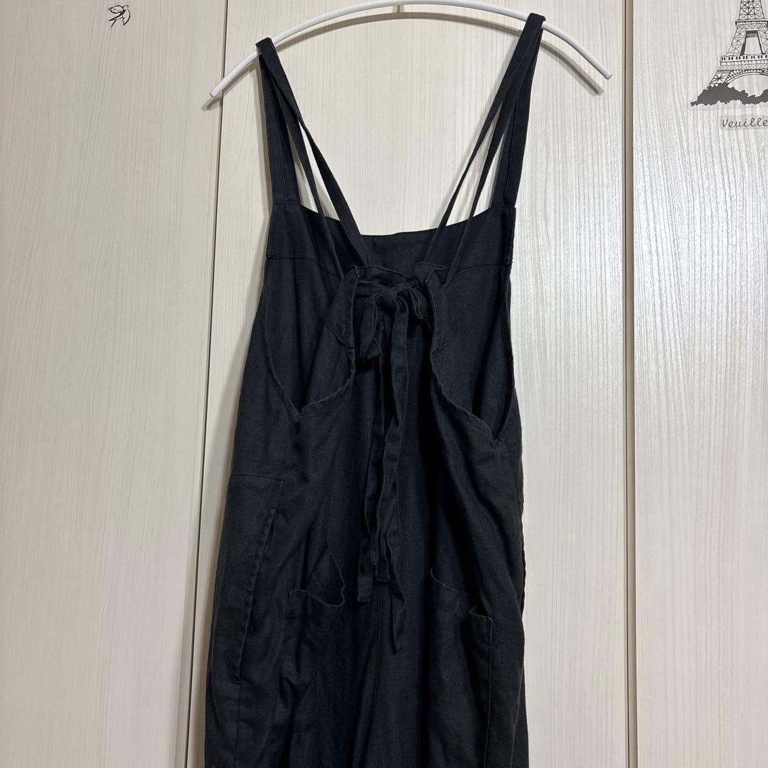 kagure かぐれ リネンサロペット ブラック