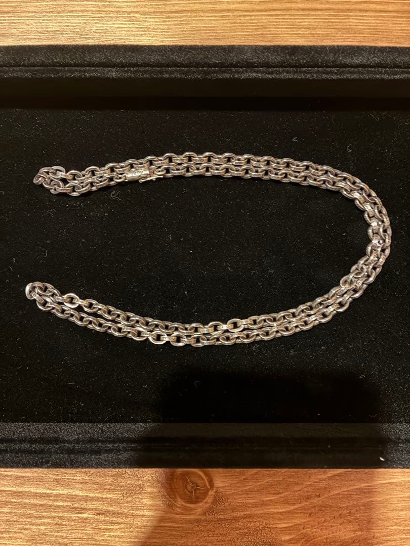 新品未使用 クロムハーツ ペーパーチェーンネックレス 24インチ