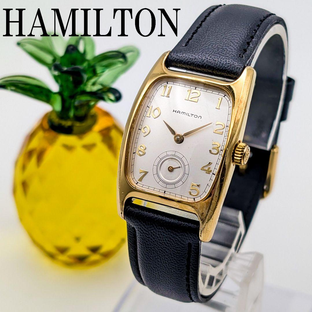 【稼働】ハミルトン ボルトン レディース腕時計 ゴールド スモセコ 6264