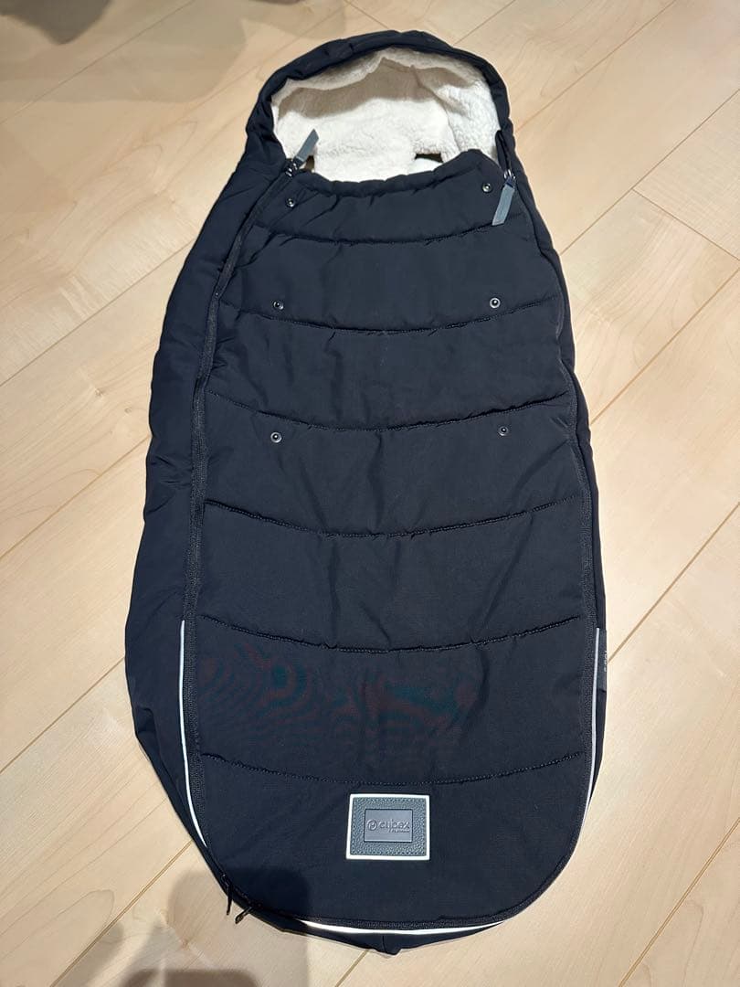 サイベックス ベビーカー用フットマフ ブラック　(クリーニング済み)美品！