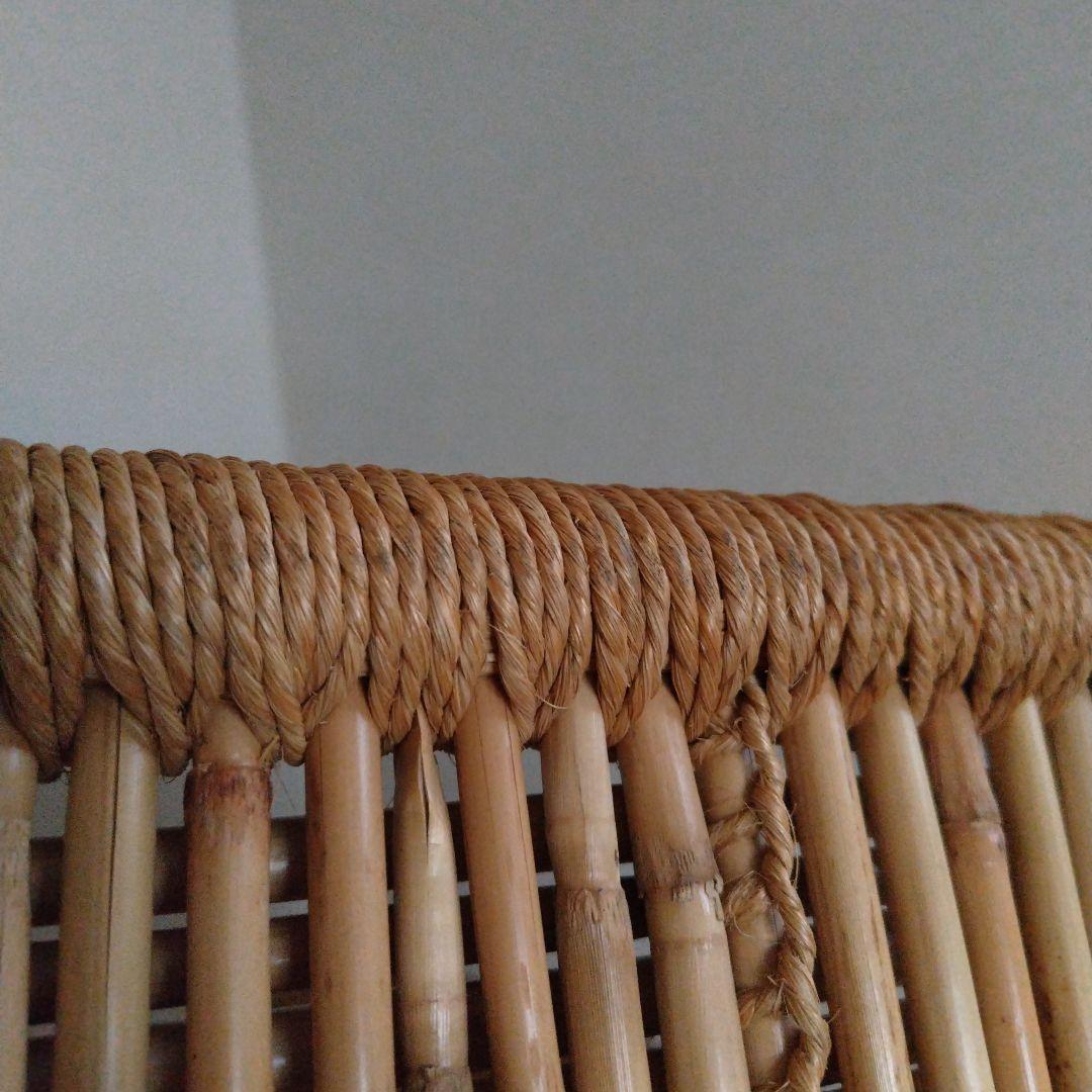 ラタンテーブル　籐家具　ヴィンテージ　レトロ