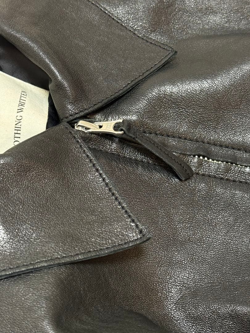 NOTHING WRITTEN ブラックレザージャケット