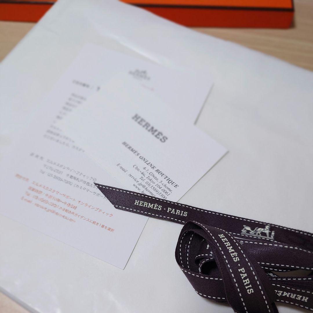 新品未使用品タグ付 エルメス ストール ピュス×オレンジ