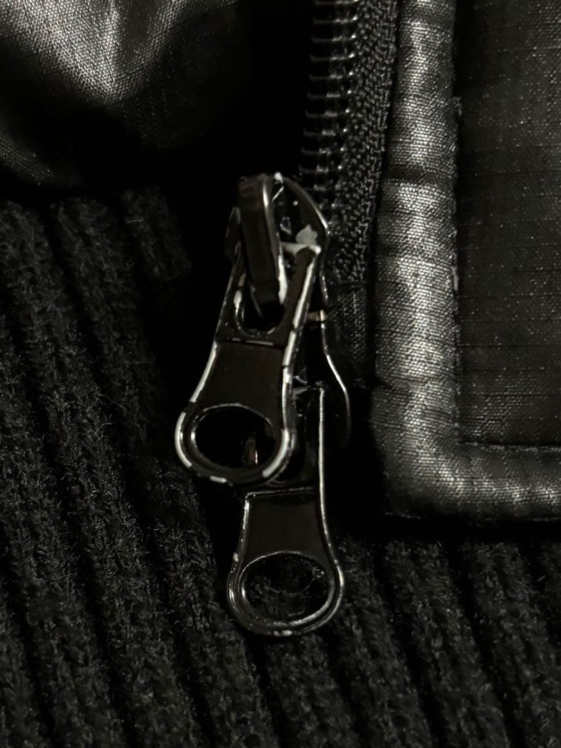 00s Y2K ファーダウンベスト 平成 グランジ ギャル男 お兄系 光沢