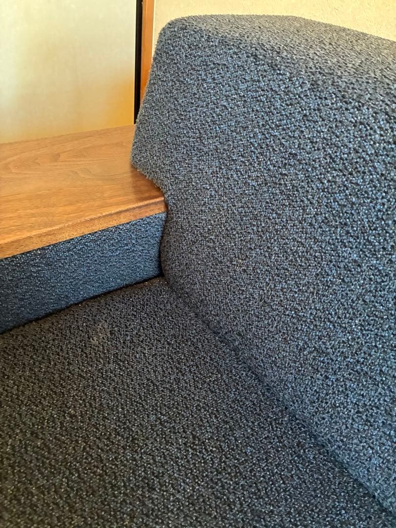 フランネルソファ　2人がけ　ネイビー（ツイード生地）