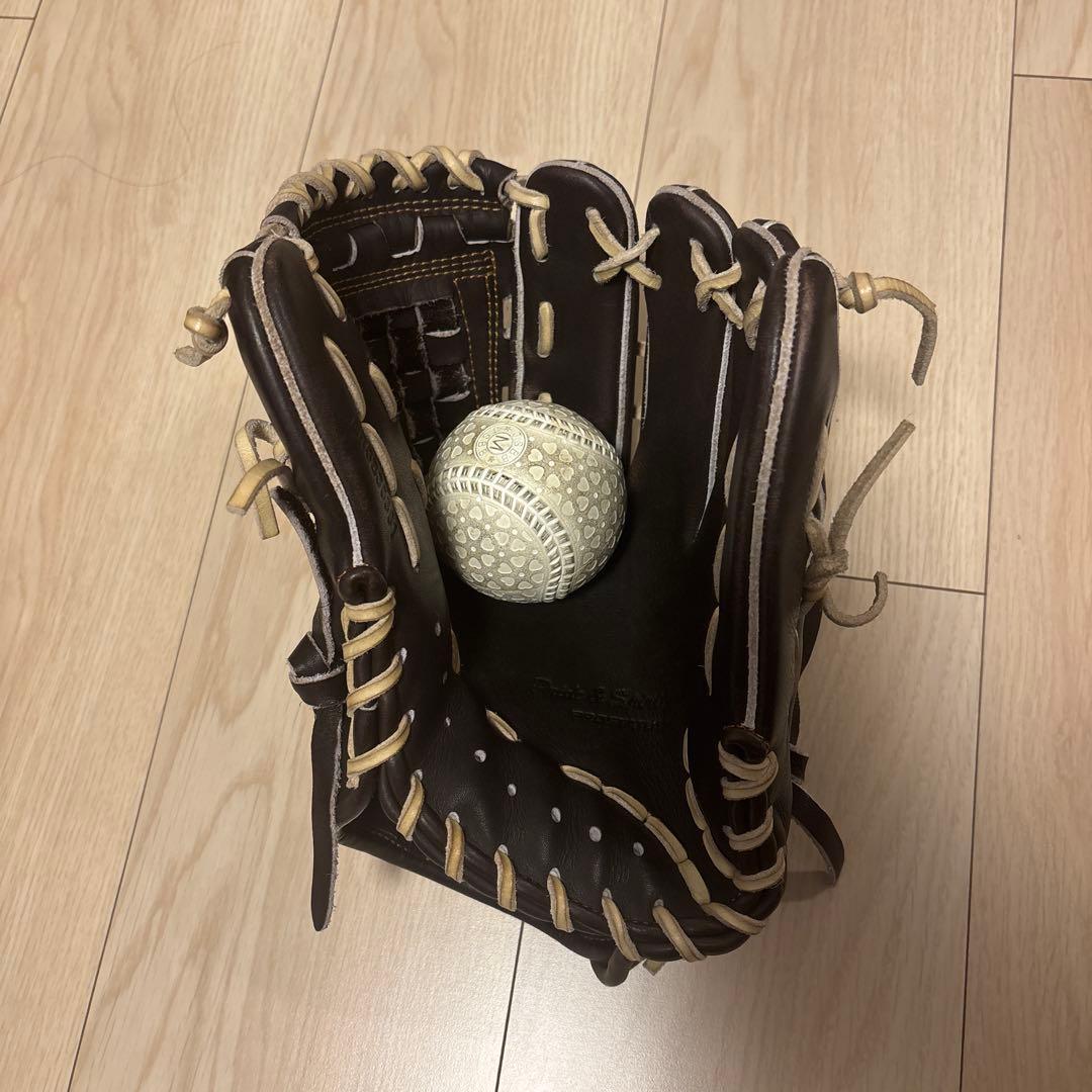 ZETT 軟式グローブ ブラウン　内野手用