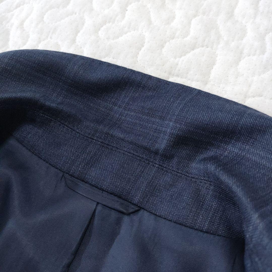 ザ・スーツカンパニー×REDA　セットアップ　チェック　ネイビー　36/34