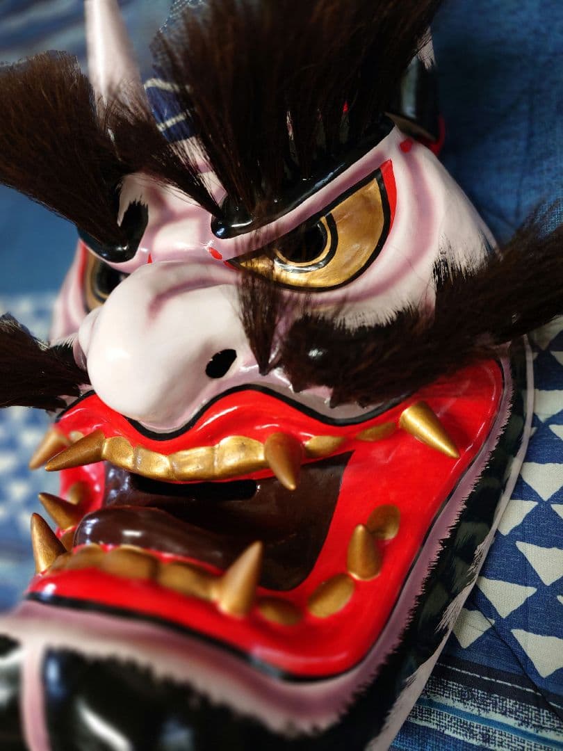 ３面セット　神楽面　石見神楽　広島神楽　芸北（北広島）大江山3面揃い　日本　鬼