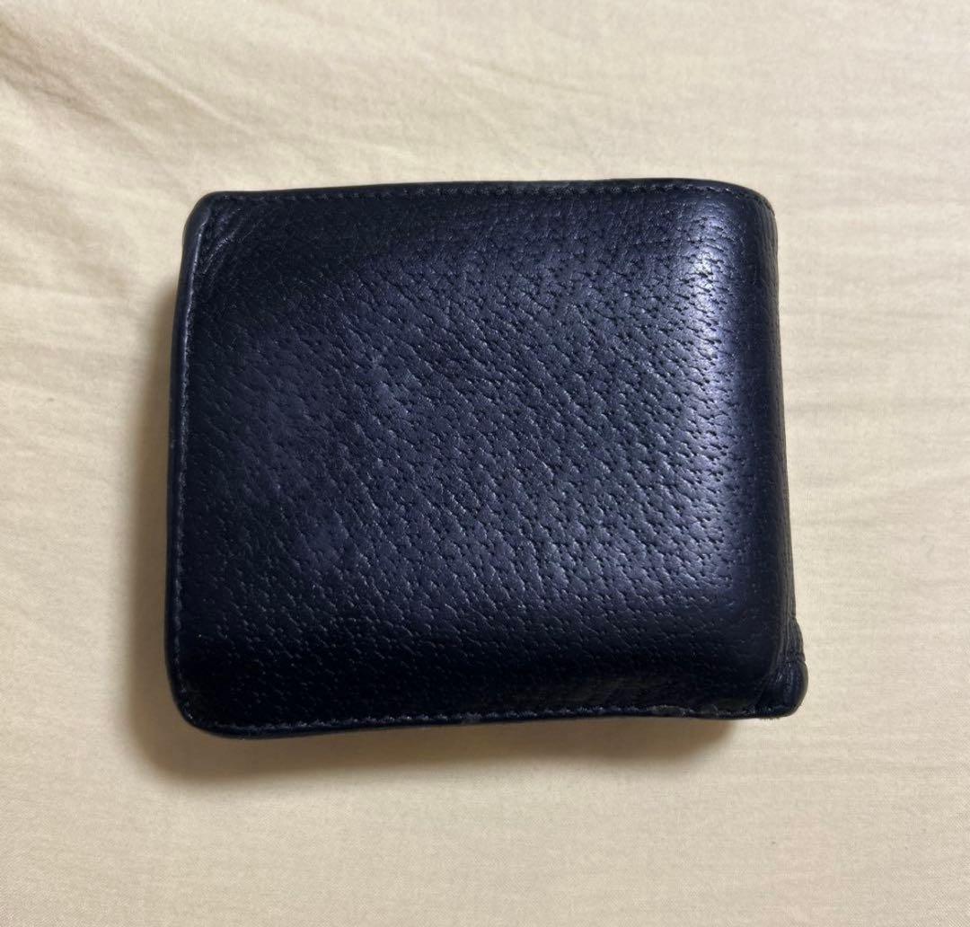 GUCCI黒 蜂モチーフ 二つ折り財布