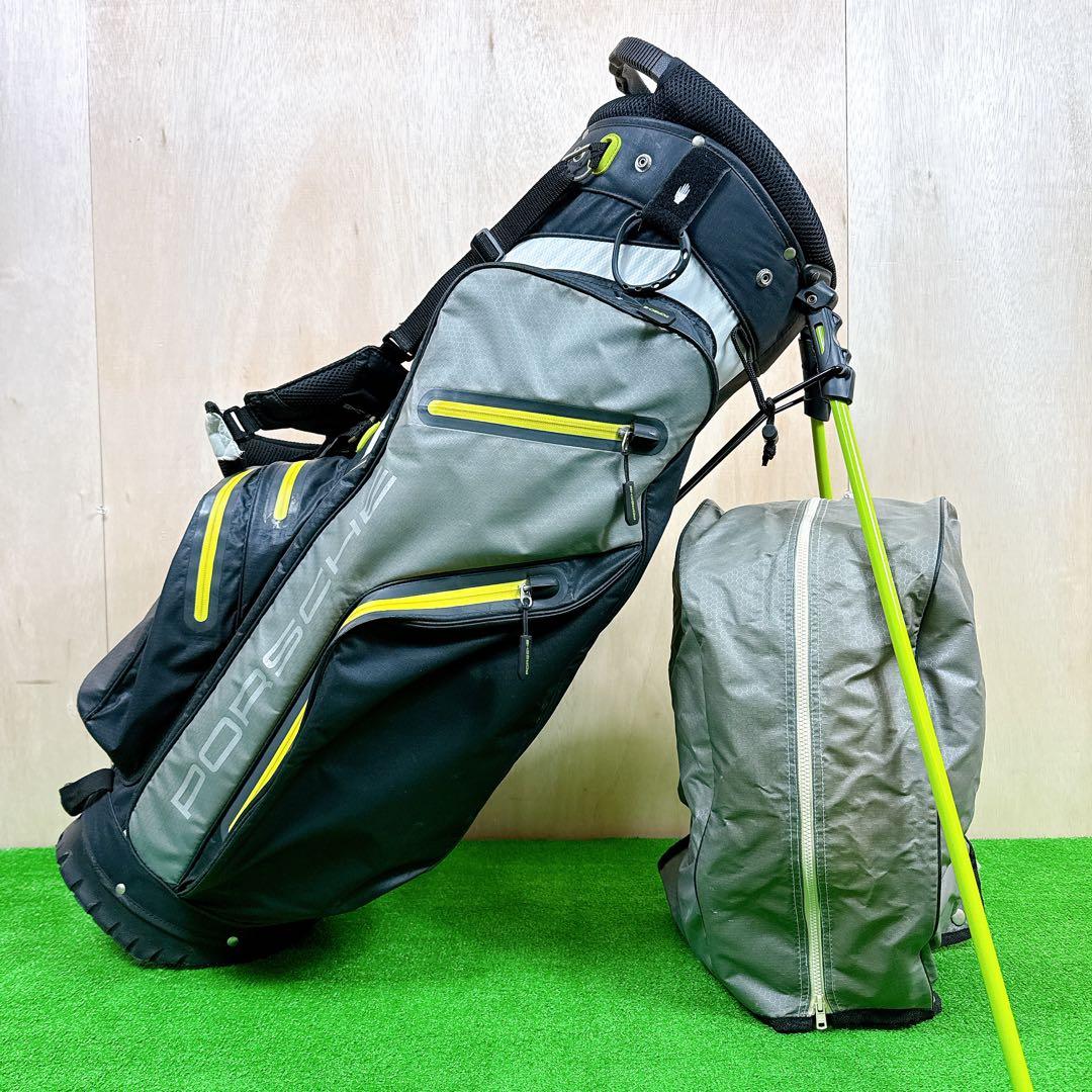 【希少】 PORSCHE ポルシェ 純正 キャディバッグ スタンド式 防水