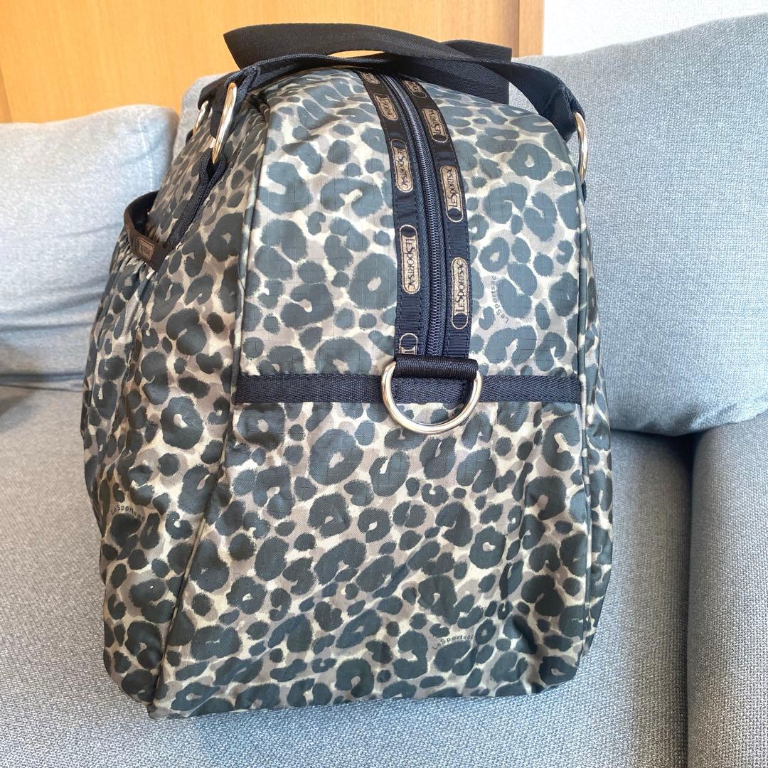 【極美品　廃盤型】レスポートサック　アビーキャリーオン　ボストンバッグ　ヒョウ柄