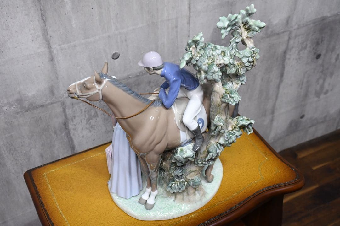 EEK133 美品 LLADRO リヤドロ No.5036 乗馬クラブの恋人たち