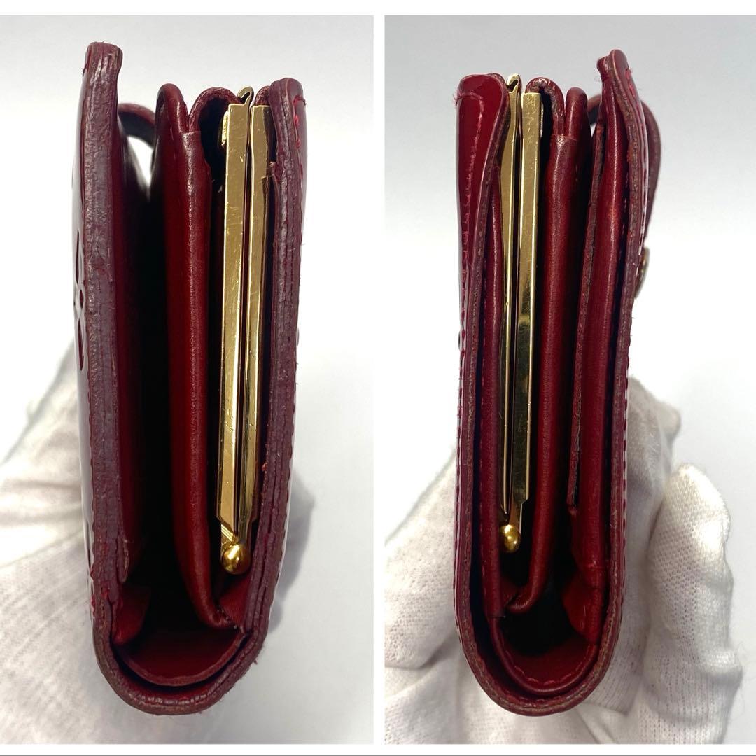 LOUIS VUITTON ルイヴィトン　折り財布　がま口 ヴェルニ