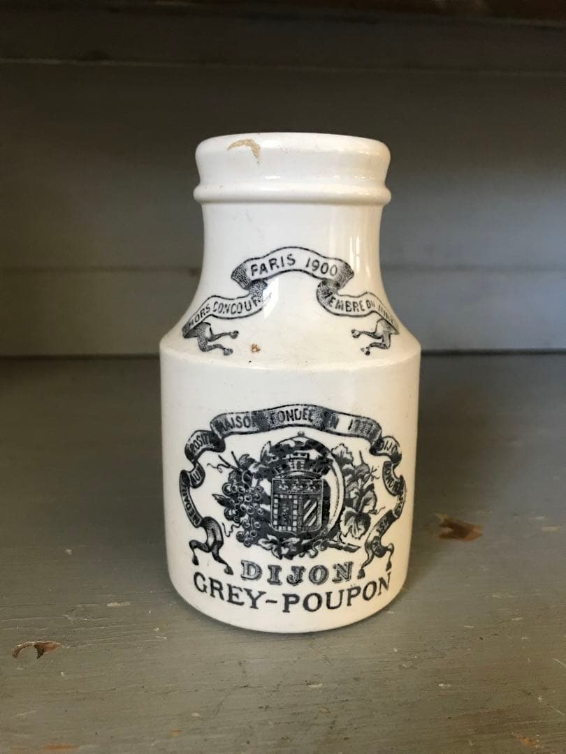 専用です　　両面絵柄　DIJON マスタードポット