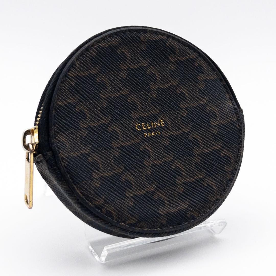 【極美品】CELINE ラウンドケース　トリオンフ　モノグラム　小銭入れ