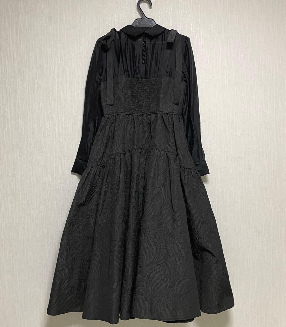 【FURFUR】シアーシャツコンビドレス