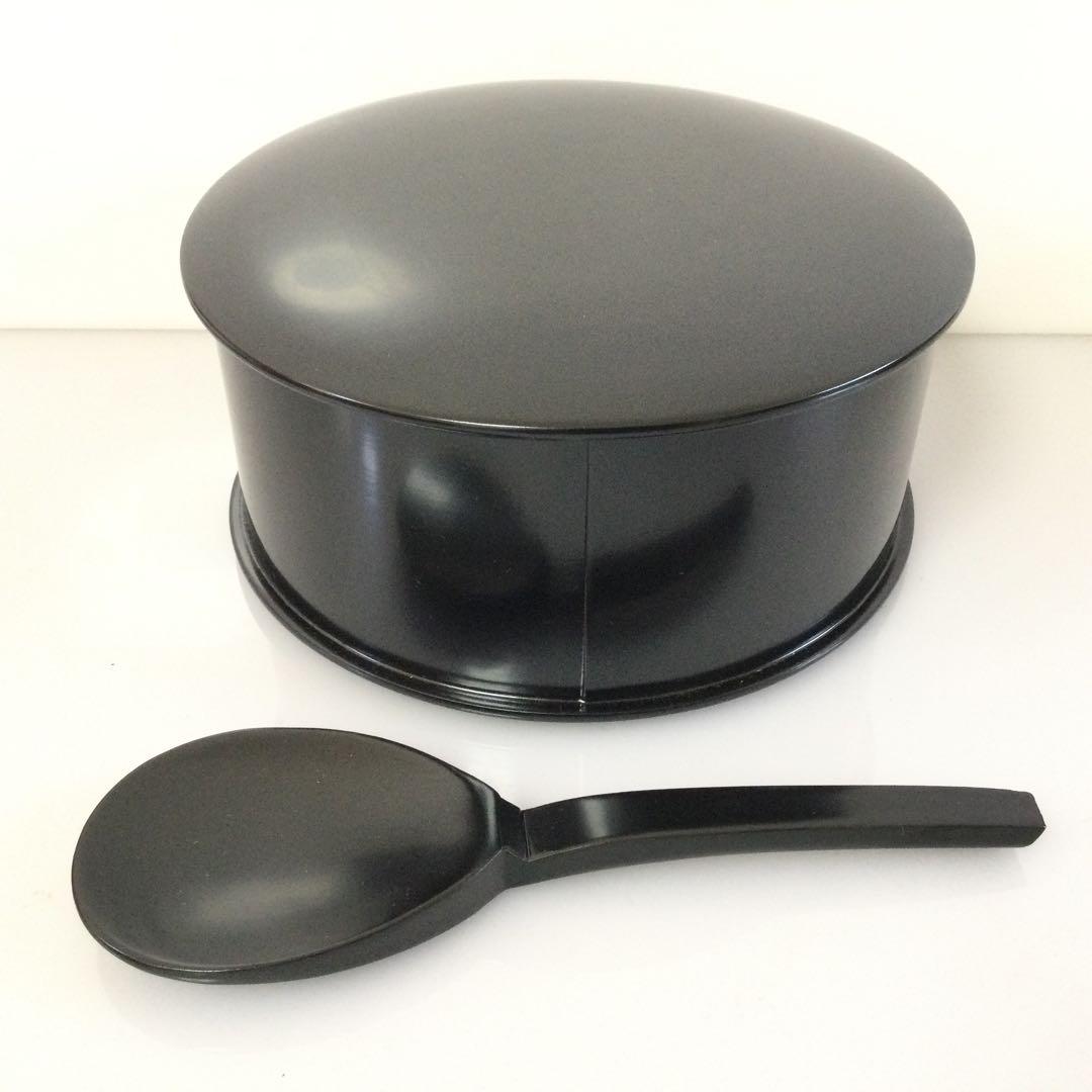 懐石道具 飯器 杓文字付 木製真塗 茶懐石 茶道具 紙箱 T879