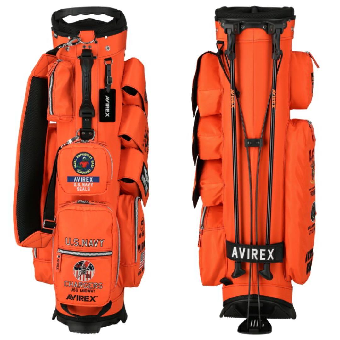 【新品】アビレックス ゴルフ AVG5S-AC27 キャディバッグ オレンジ