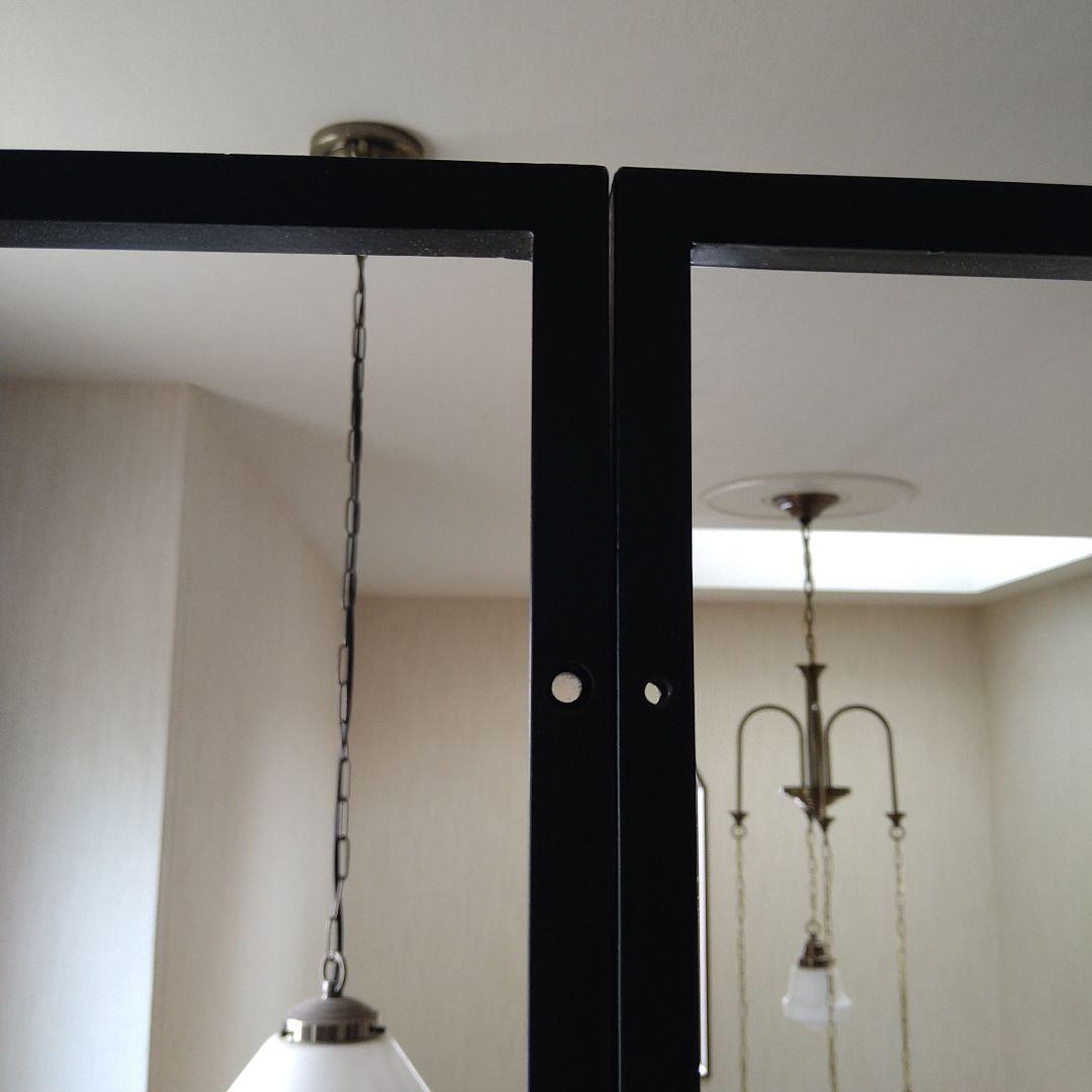 アイアンフレーム　パーテーション　Ｌ字　部屋　間仕切り　部屋干しにも