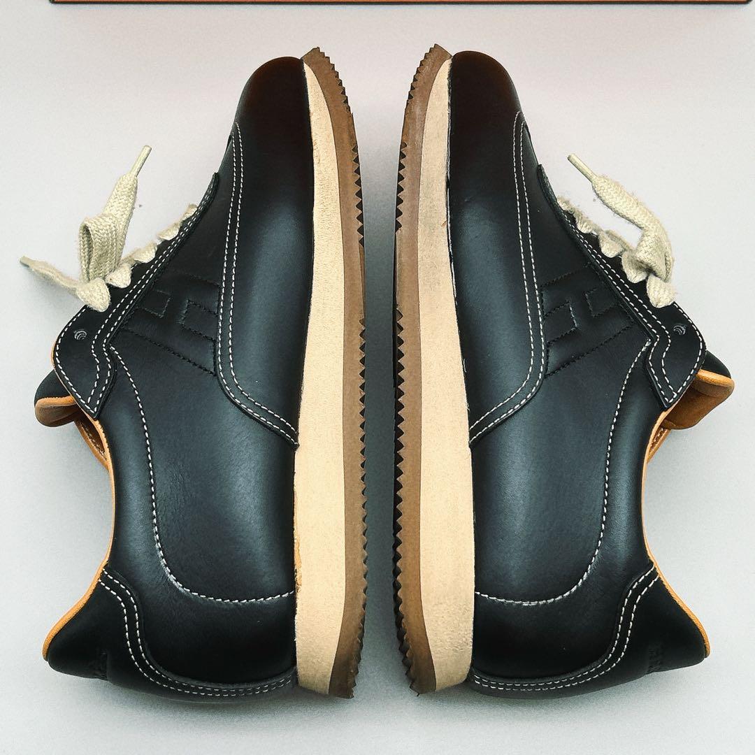 エルメス★未使用級★クイックレザー★スニーカー★24.0～24.5cm★ブラック