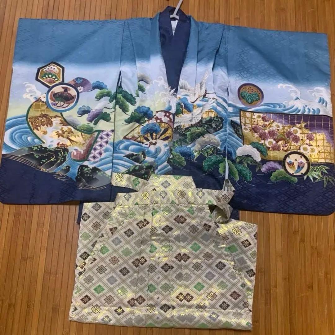 【羽織袴10〜12点セット】七五三 着物 男の子 5歳