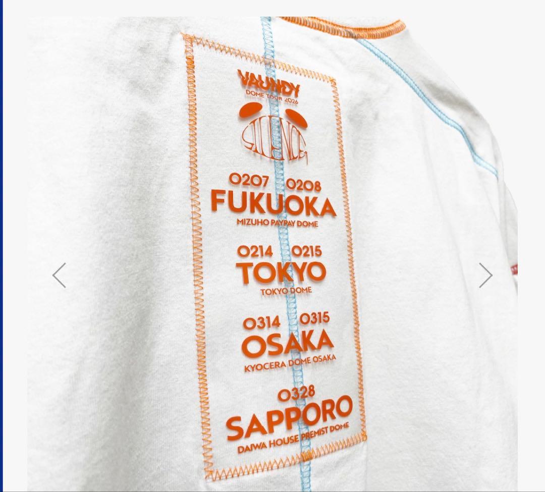 Vaundy ドーム　Tシャツ長袖　白　MサイズSILENCE