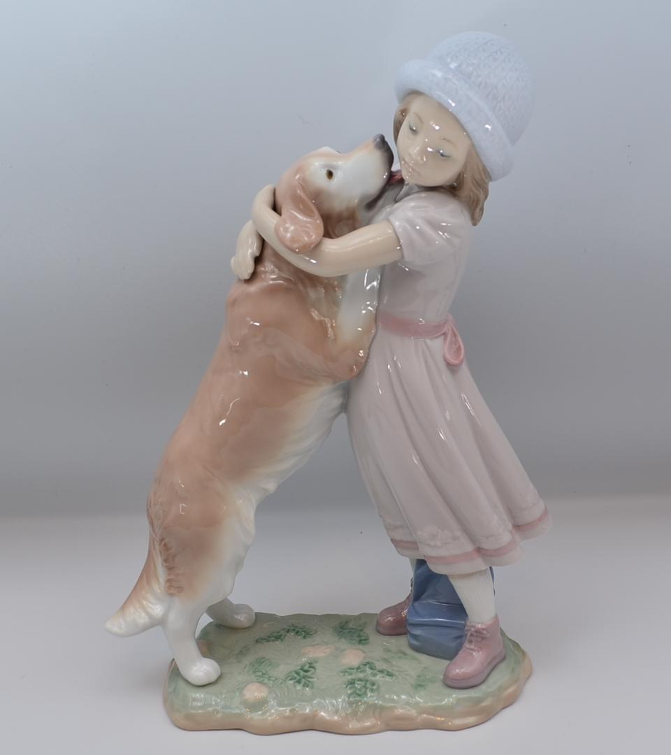 心のこもった歓迎／サーフィン　★リヤドロ　２体セット　光沢仕上げ　ご成約済み