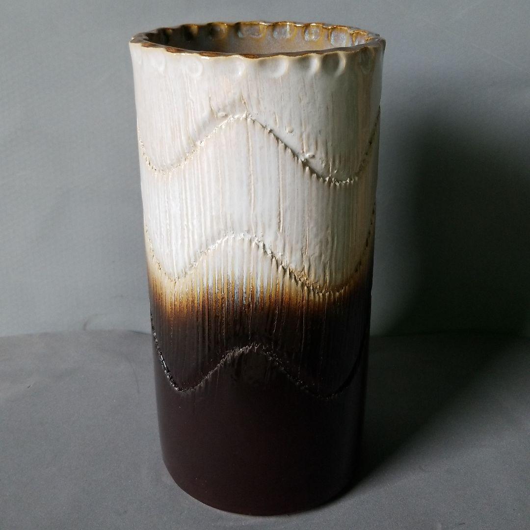 信楽焼　傘立て ツートン 高さ４７cm