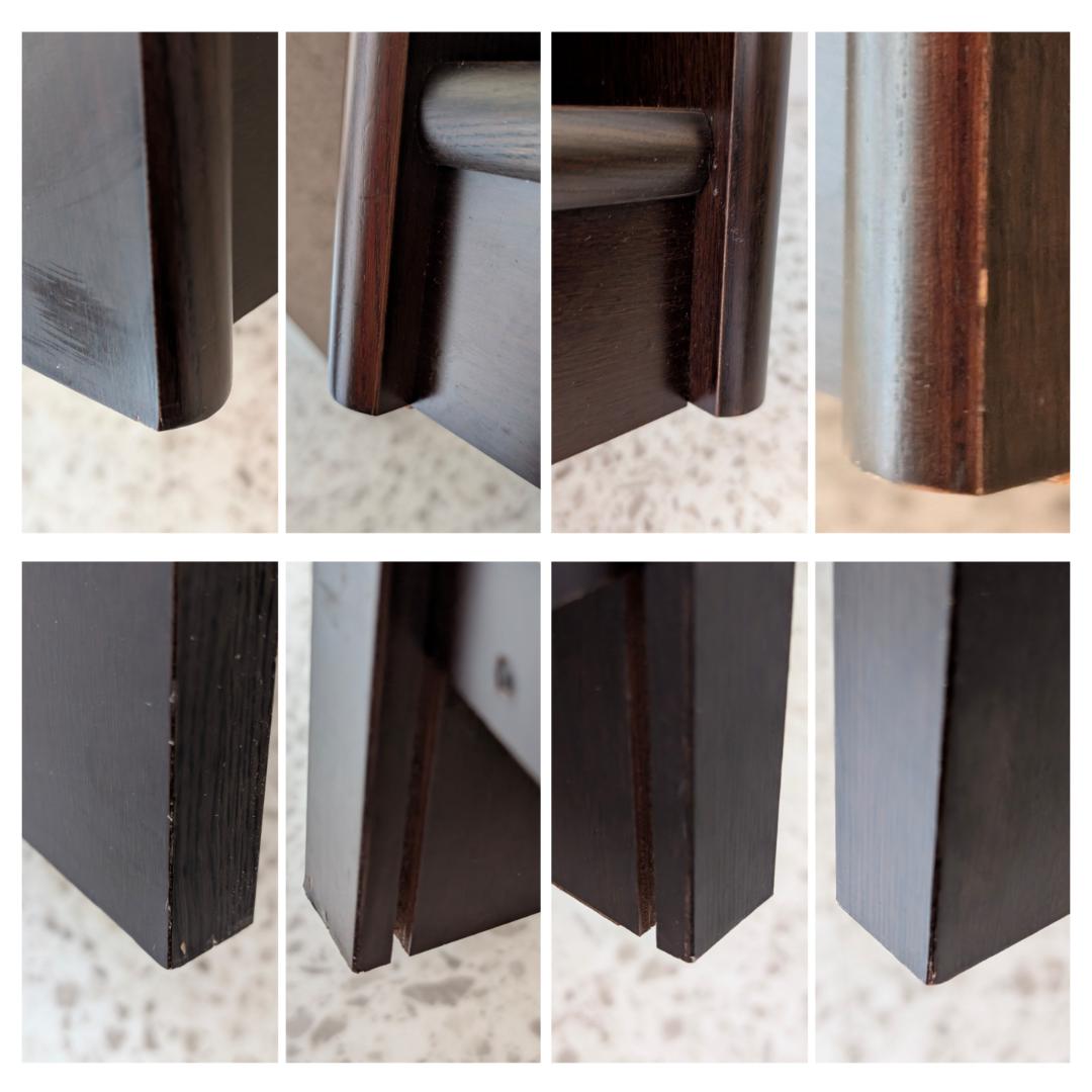 ビンテージ FranceBed 引き出し付き ウッド サイドテーブル ブラウン