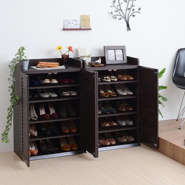 60cm×2台セット 開店記念セール！！ ルーバーシューズボックス 2