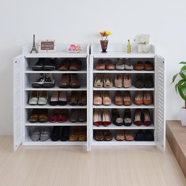 60cm×2台セット 開店記念セール！！ ルーバーシューズボックス 2